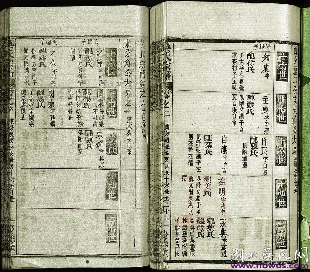 新洲定公支慶余堂八修《吳氏宗譜》